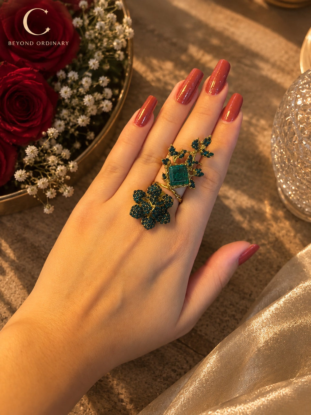 Emerald Bloom Ring
