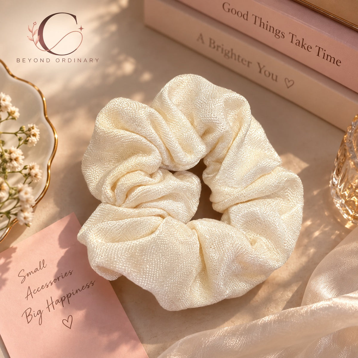 Snowy Scrunchie
